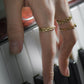 Ring schakelpatroon goudkleurig