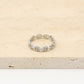 Ring schakelpatroon in zilverkleurig