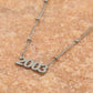 Ketting jaartal 2003 zilverkleurig