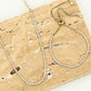 Tennis ketting transparante stenen