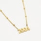 Ketting jaartal 2004 goudkleurig