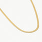 Flat snake chain gold