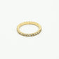 Minimalist ring with transparent rhinestones
