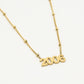 Ketting jaartal 2006 goudkleurig