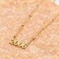 Ketting jaartal 2006 goudkleurig