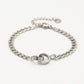 schakelarmband ringen connected zilverkleurig