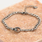 schakelarmband ringen connected zilverkleurig