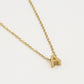 Initialen ketting letter A goudkleurig