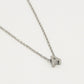 Initialen ketting letter A silver