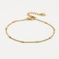 Armband met kleine staafjes goudkleurig
