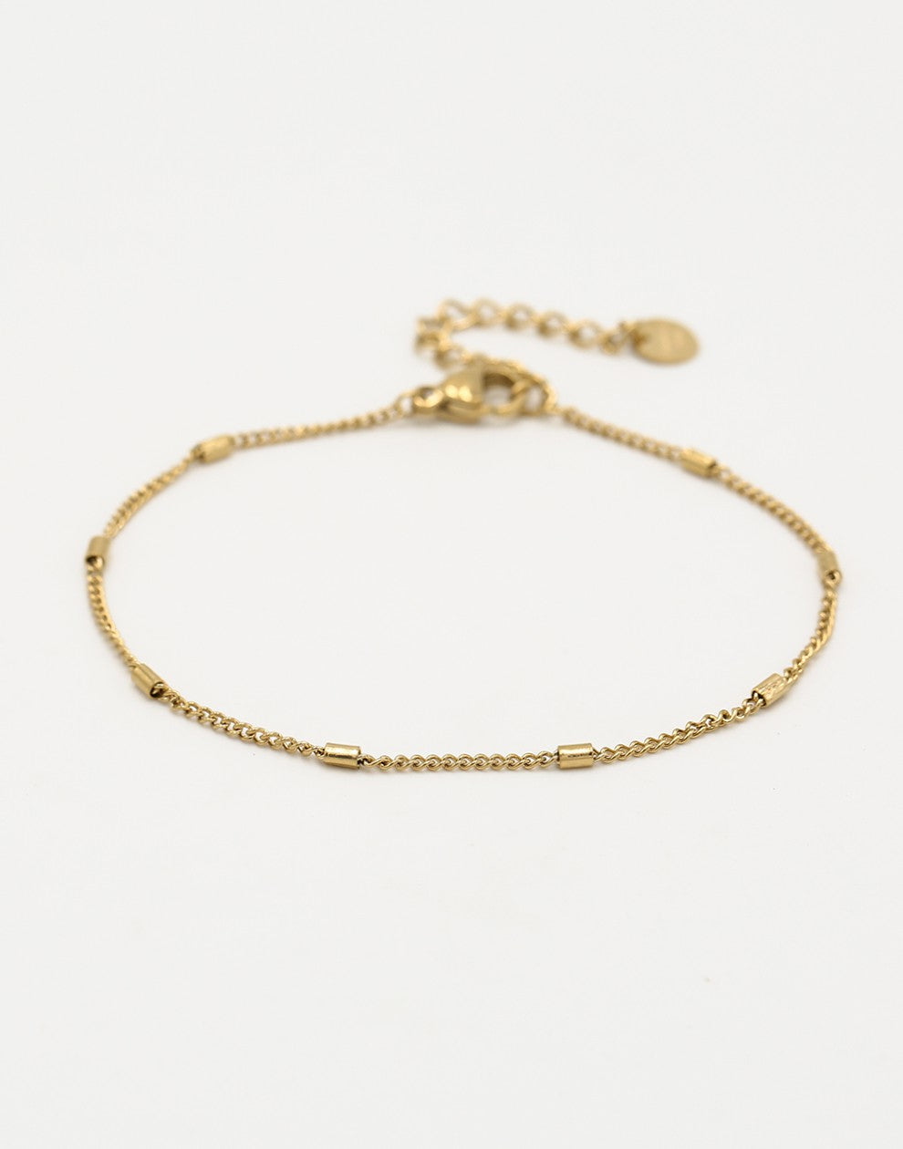 Armband met kleine staafjes goudkleurig