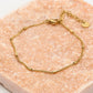 Armband met kleine staafjes goudkleurig