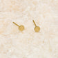 Studs flat circle in gold color