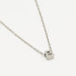 Initialen ketting letter B zilverkleurig