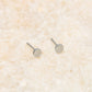 Studs plat rondje in het zilverkleurig