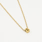 Initialen ketting letter B goudkleurig