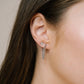 Studs plat rondje in het zilverkleurig