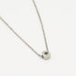 Initialen ketting letter C silver