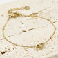 Armband met dubbele hartjes goudkleurig