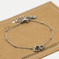 Armband met dubbele hartjes zilverkleurig