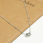 Ketting met dubbele hartjes zilverkleurig