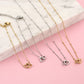 Ketting met dubbele hartjes zilverkleurig