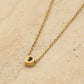 Initialen ketting letter D goudkleurig