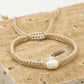 Armband met parel in beige