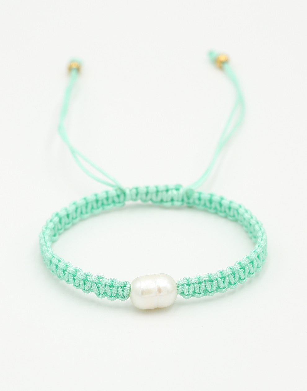 Armband met parel mintkleurig