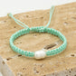 Armband met parel mintkleurig