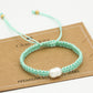 Armband met parel mintkleurig
