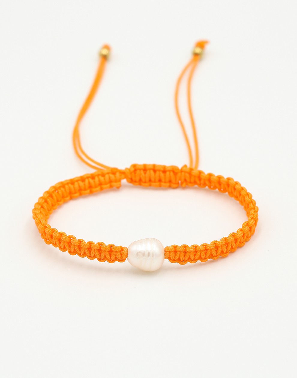 Armband met parel in oranje
