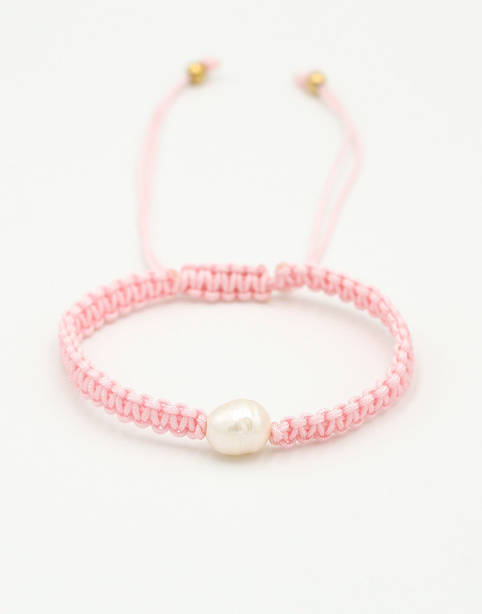 Armband met parel in roze
