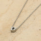 Initialen ketting letter D zilverkleurig