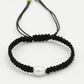 Armband met parel in zwart
