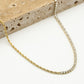 Ketting tennis en gedraaide schakel goudkleurig