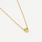 Initialen ketting letter E goudkleurig