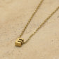 Initialen ketting letter E goudkleurig