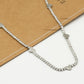 Tennis ketting met hartjes zilverkleurig