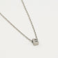 Initialen ketting letter E zilverkleurig