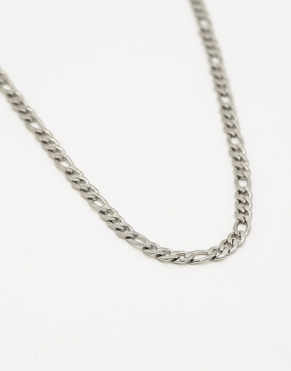 Schakelketting fijn basic zilverkleurig