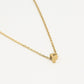 Initialen ketting letter F goudkleurig