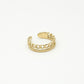 Ring goudkleurig dubbel