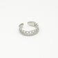 Ring zilverkleurig dubbel