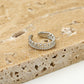 Ring zilverkleurig dubbel