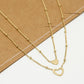 Vriendschapsketting set love goudkleurig
