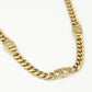 Schakelketting symbool DD goudkleurig