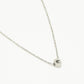 Initialen ketting letter G zilverkleurig