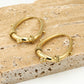 Earrings chunky bali hoop gold-colored