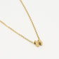 Initialen ketting letter H goudkleurig